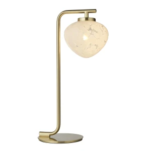 Lampa stołowa mosiężna ze szklanym kloszem 98817 z serii Mali - Endon Lighting