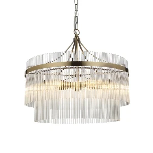 Lampa wisząca mosiężna szklana 5-punktowa 99166 z serii Marietta - Endon Lighting