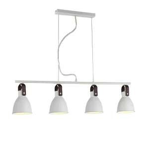 Azzardo Lampa wisząca metalowa biało-brązowa 4-punktowa AZ1282 z serii TESSIO