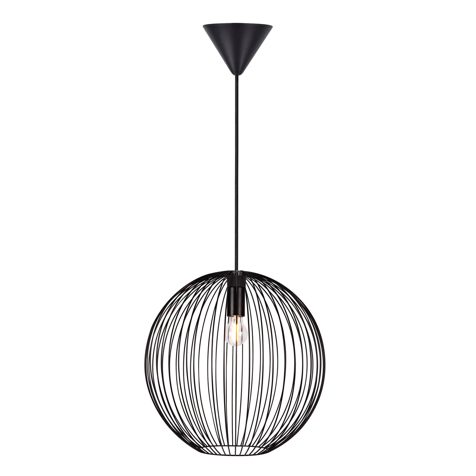 Lampa wisząca BERONI Nordlux 1xE27 60W Metal Czarny NO2213303003 - Nordlux
