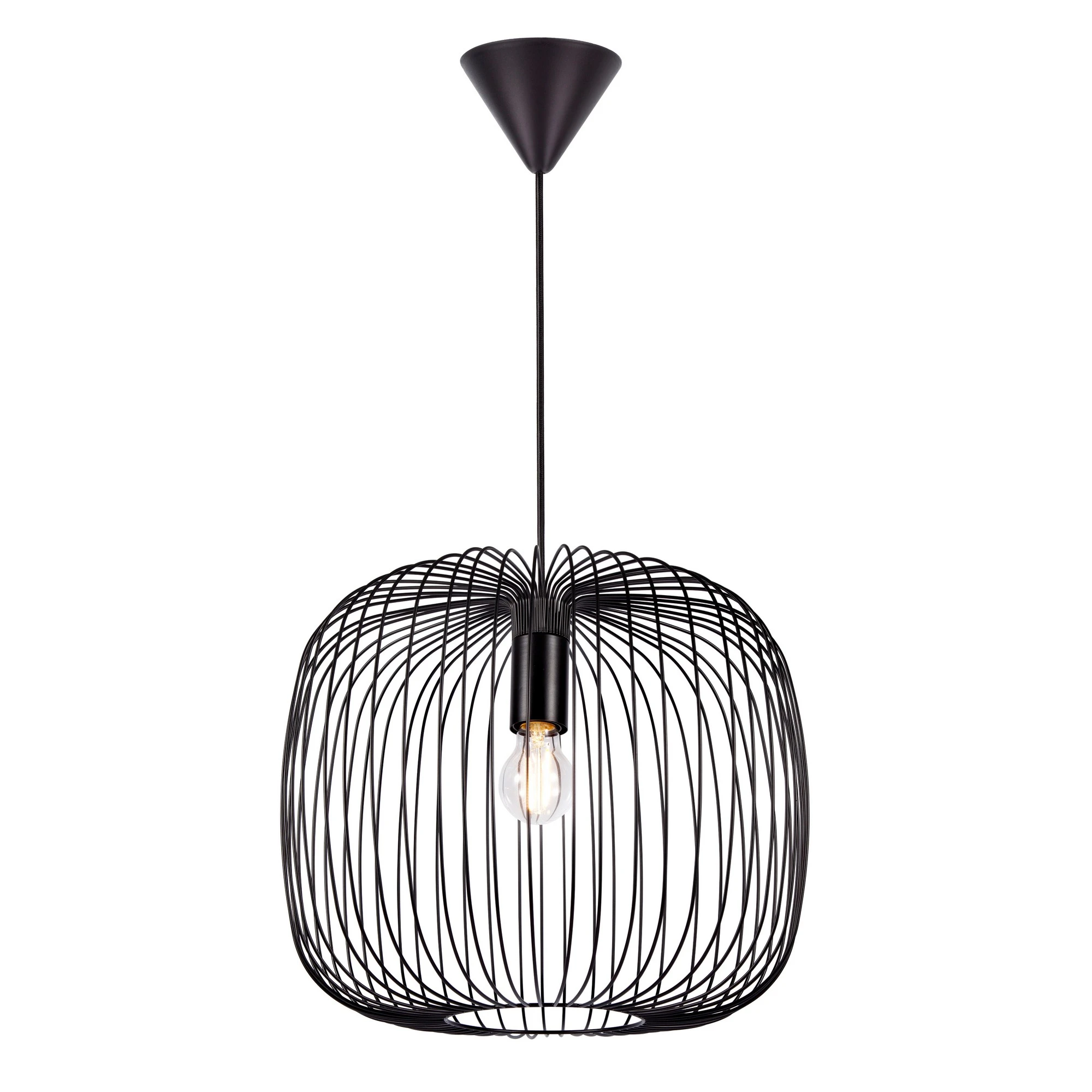 Lampa wisząca BERONI Nordlux 1xE27 60W Metal Czarny NO2213313003 - Nordlux