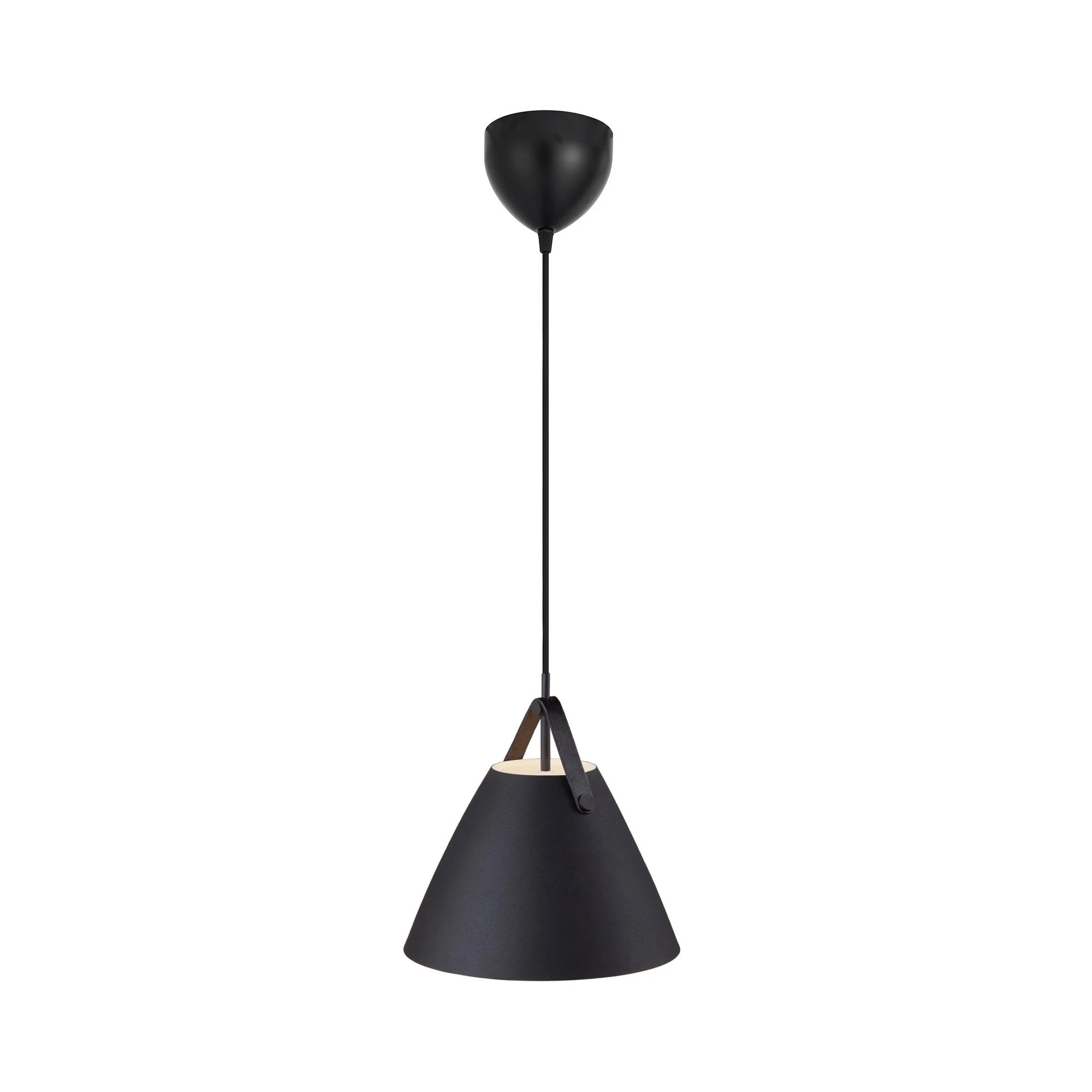 Lampa skandynawska wisząca czarna STRAP 27 84333003 - Design For The People