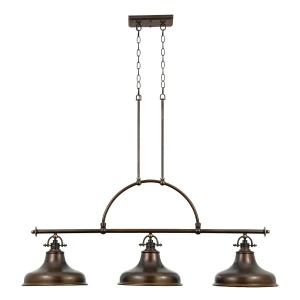 Lampa wisząca industrialna metalowa 3-punktowa QZ/EMERY3P PN z serii EMERY - Elstead Lighting