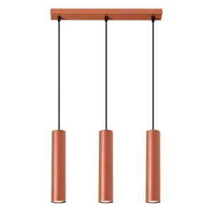 Lampa wisząca LAGOS 3L ochra czerwona SL.1491 - Sollux