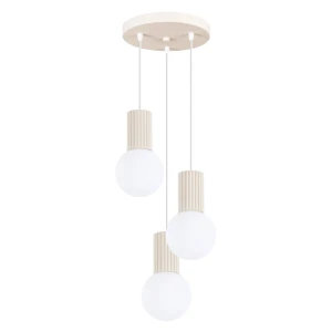 Lampa wisząca HALO 3P beżowa SL.1720 - Sollux