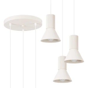 Lampa wisząca ESTRIA 3P beżowa SL.1871 - Sollux