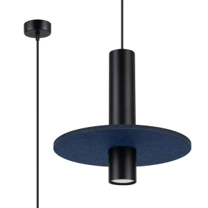 Lampa wisząca PELTA 1 czarna/granatowa SL.1884 - Sollux