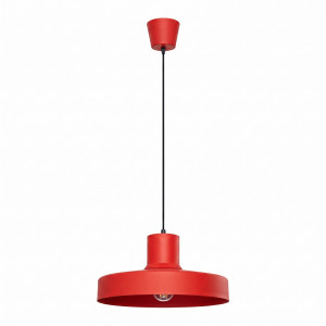 Lampa wisząca stalowa czerwona kula 35cm BILO SL.2057 - Sollux Lighting