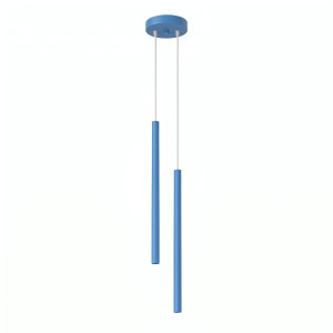 Lampa wisząca stalowa błękitna 2-punktowa PASTELO 2 SL.2150 - Sollux Lighting