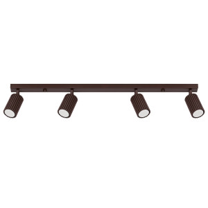 Plafon aluminiowy brązowy 4-punktowy regulowany z serii KARBON SL.2375 - Sollux Lighting