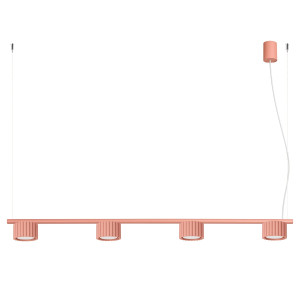 Żyrandol aluminiowy brzoskwiniowy 4-punktowy AURA z serii AURA SL.2704 - Sollux Lighting