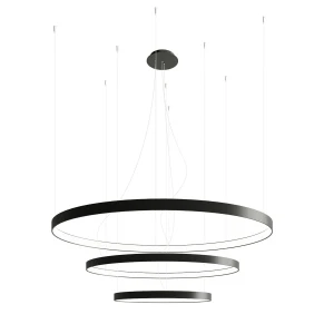 Żyrandol RIO 3 55/78/110 czarny LED 3000K TH.138 - Thoro