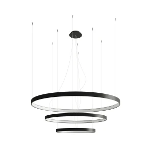 Żyrandol RIO 3 55/78/110 czarny LED 4000K TH.177 - Thoro