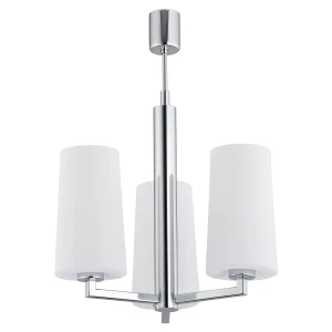 Żyrandol nowoczesny CAMELOT 1224 biel i chrom – Argon