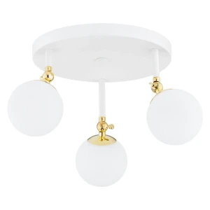 Lampa sufitowa retro LATINA 1434 na kole biała – Argon