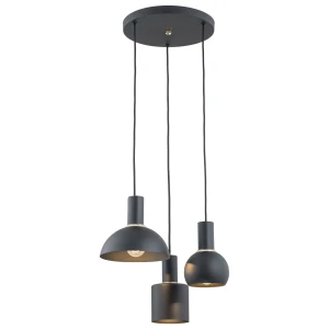 Lampa wisząca nowoczesna SINES 1472 czarny zwis na kole - Argon