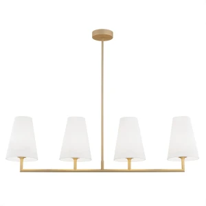 Lampa wisząca elegancka SAFIANO 1828 złoto i biel - Argon