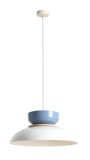 Aldex Lampa wisząca metalowa niebiesko-biała 47cm 1152G2_16_J z serii ALDO