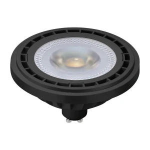Żarówka AR111 - 12W GU10 3000K / Czarna AR8044 - Milagro