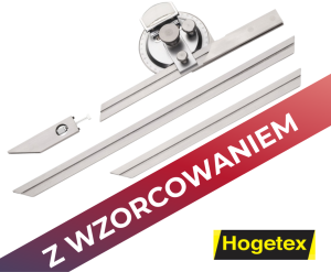 Kątomierz uniwersalny z lupką precyzyjny + ŚWIADECTWO WZORCOWANIA