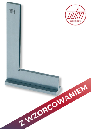 Kątownik ze stopką MKSc 75x50 mm  Klasa 2 SUPER CENA! + ŚWIADECTWO WZORCOWANIA