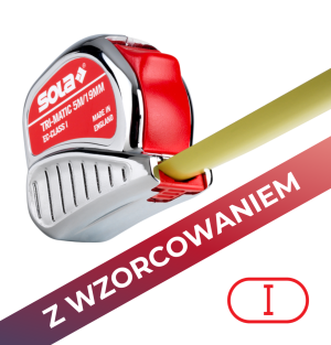 Miara zwijana SOLA TRI-MATIC 5 m / 19 mm - Klasa I - z wzorcowaniem