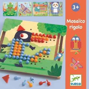 Rigolo mozaika - kolorowe obrazki - kolorowe pinezki - djeco
