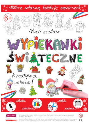 Świąteczne Wypiekanki - Breloczki, Zawieszki, Kolczyki, Girlanda - Fabryka Frajdy