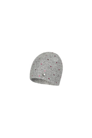 Wyprzedaż szary melange + fuksja - czapka anastasia - r. 41 cm - broel
