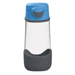 Blue slate - sportowa tritanowa butelka z ustnikiem 450 ml - b.box