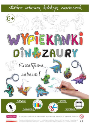 Dinozaury wypiekanki - breloczki, zawieszki, kolczyki - fabryka frajdy