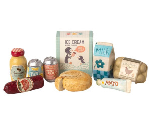 Produkty spożywcze - miniature grocery box - akcesoria dla lalek - maileg