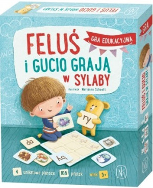 Feluś i gucio grają w sylaby - rodzinna gra edukacyjna - nasza księgarnia
