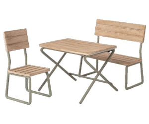 Zestaw Mebli Ogrodowych - Garden Set Table With Chair And Bench - Akcesoria Dla Lalek - Maileg