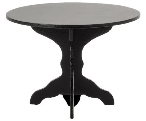 Czarny stolik kawowy - miniature coffee table - maileg