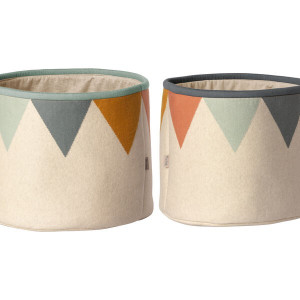 Kosz do przechowywania - basket 2pcs set - blue - maileg