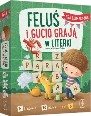 Feluś i gucio grają w literki - rodzinna gra edukacyjna - nasza księgarnia