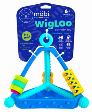 Wigloo piramidka - zabawka sensoryczna - mobi