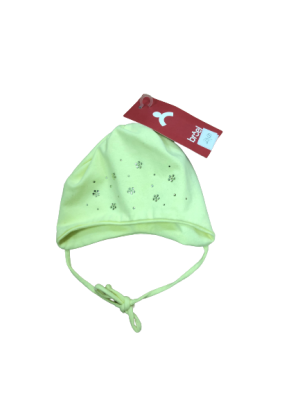 Wyprzedaż czapka eco żółta wiązana r.39 cm - broel