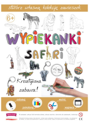 Safari wypiekanki - breloczki, zawieszki, kolczyki - fabryka frajdy