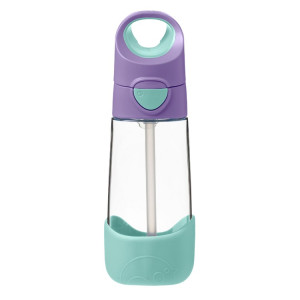 Lilac pop - tritanowy bidon do picia 450 ml- butelka ze słomką - b.box