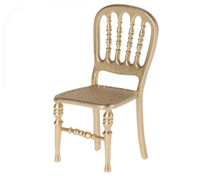 Złote krzesełko - chair mouse - akcesoria dla lalek - maileg