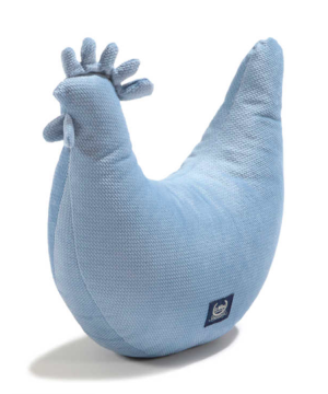 Kura Babci Dany - Wind Blue - Ozdobna Poduszka do Karmienia - La Millou - Velvet Collection