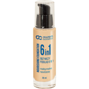 PROMOCJA Beż Nr 3 Podkład Nawilżający 6w1 Odżywczy 30 ml - Szafir Diadem Cosmetics