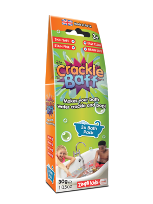 Crackle baff colours - strzelający proszek do kąpieli 30 g - zimpli kids