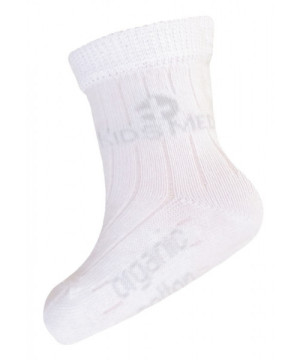 Skarpetki bawełniane organiczne - białe - 7-8 cm - 3-6 miesięcy - kidsmed