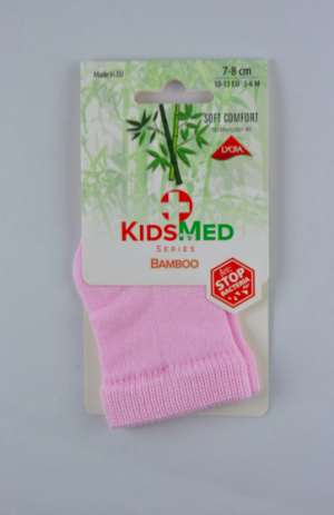 Skarpetki bambusowe - różowe - 7-8 cm - 3-6 miesięcy - KidsMed