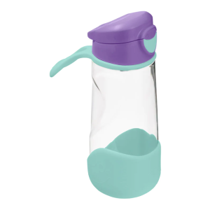 Lilac pop - sportowa tritanowa butelka z ustnikiem 600 ml - b.box