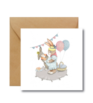Kartka na baby shower - hi little