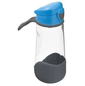 Blue slate - sportowa tritanowa butelka z ustnikiem 600 ml - b.box